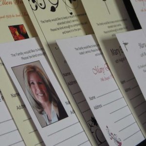 Funeral Attendance Cards