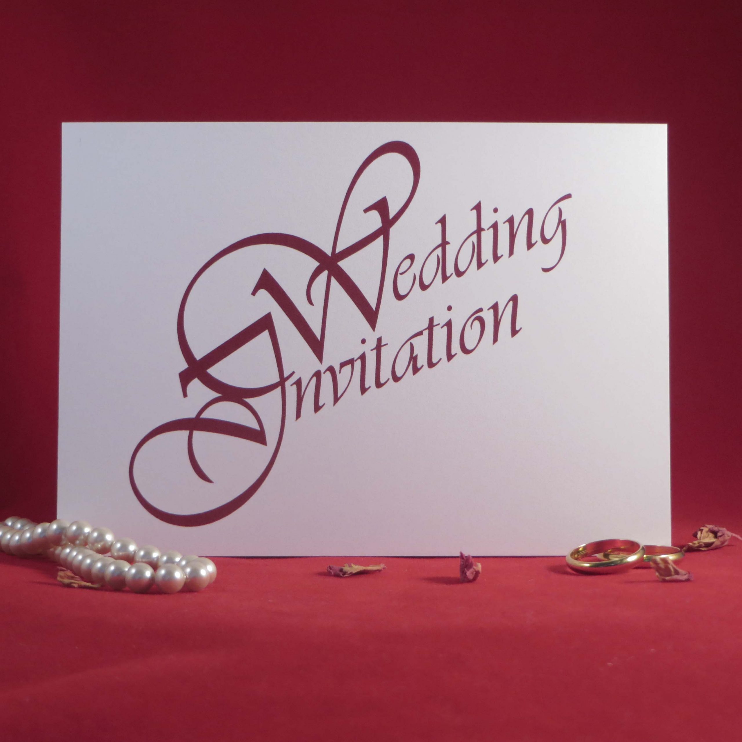 Personalised Elegance Wedding Invitations