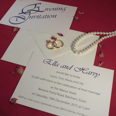 Ivory Elegance Wedding Invitations