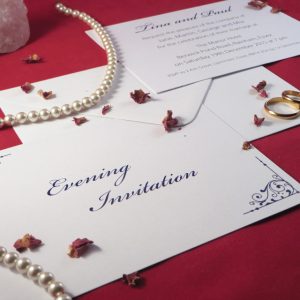 Personalised Flourish Wedding Invitations