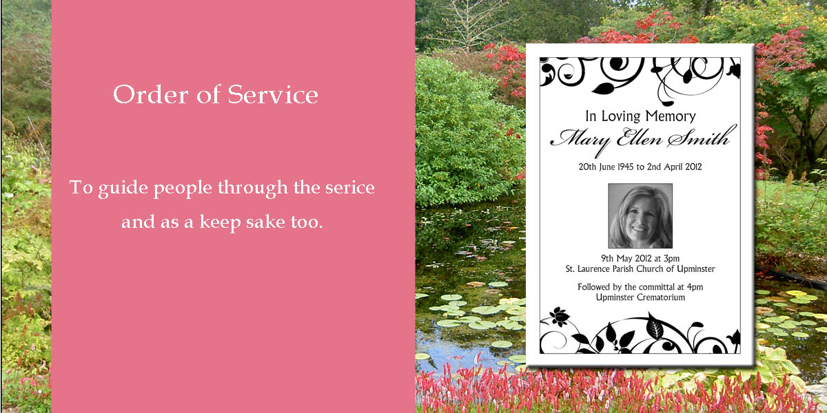 Funeral order of service