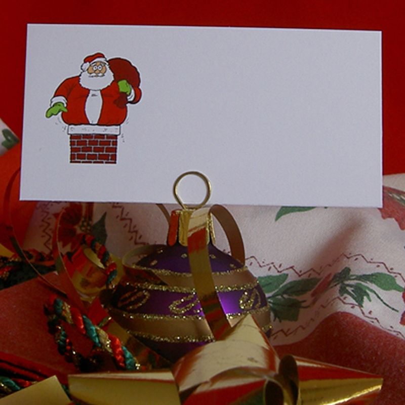 Christmas Festive Place Name Cards Wedding Office for Card 