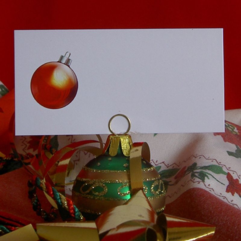 Christmas Festive Place Name Cards Wedding Office for Card 