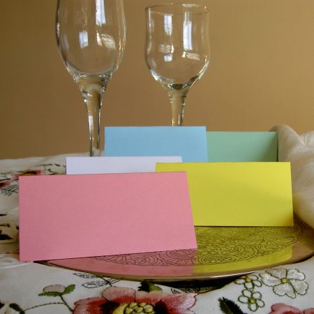 Coloured Place Cards