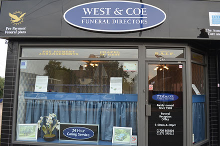 West and Coe Funeral Directors Aveley