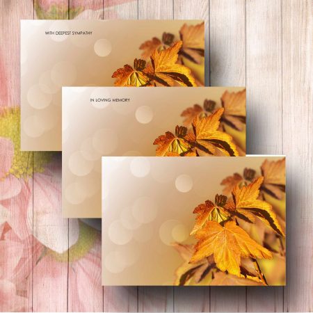 Golden Leaves Florist Card