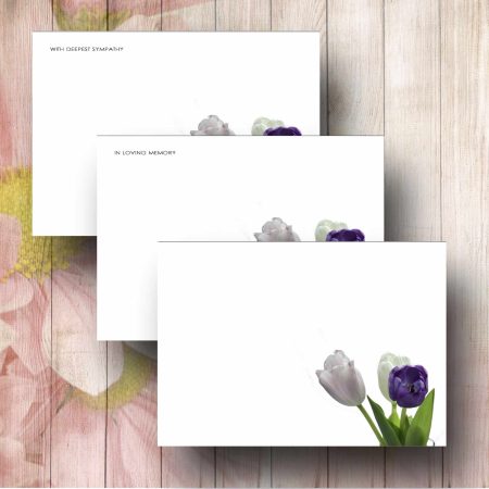 Corner Tulips Forist Message Card