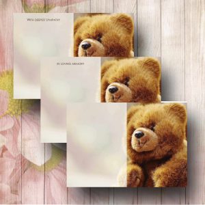 Teddy Florist Funeral Card