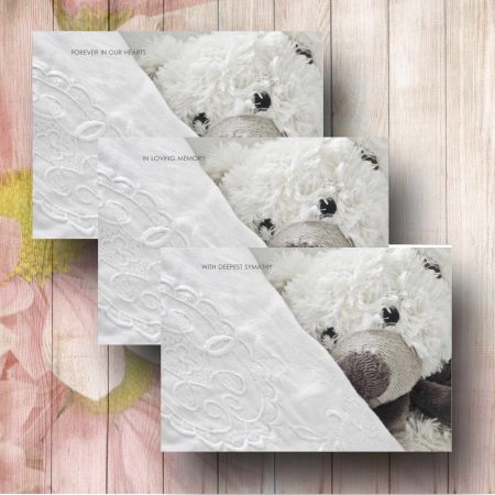 Pillow Talk Teddy Florist Funeral Card