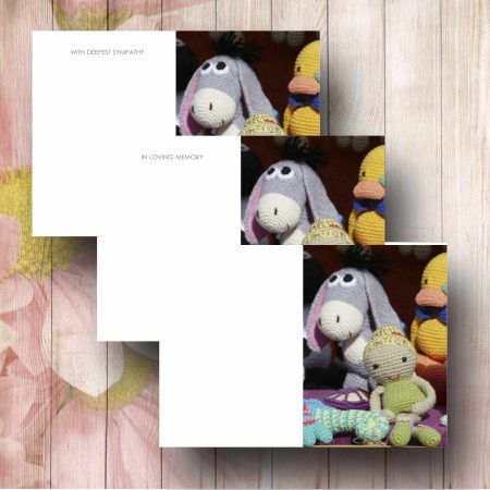 Rag Dolls Florist Funeral Card