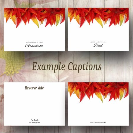 Red Leaves Text Example