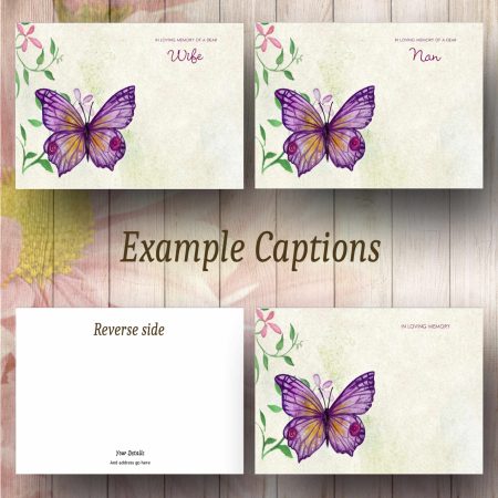 Butterfly Watercolour Text Example