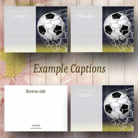 Goal Text Example Funeral Flower Message Card