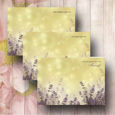 Lavender Water Colour Florsit Message Card