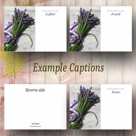 Lavender Bunch Text Example