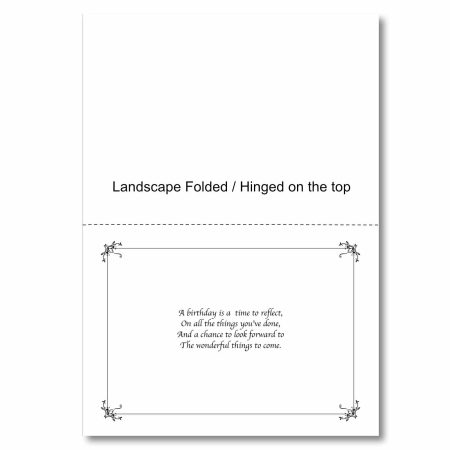 How a rectangular landscape insert is folded