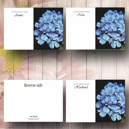 Blue Hydrangea Florist Card Text Examples