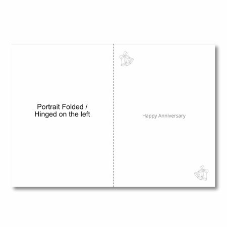 Anniversary Card Inserts Portrait Fold