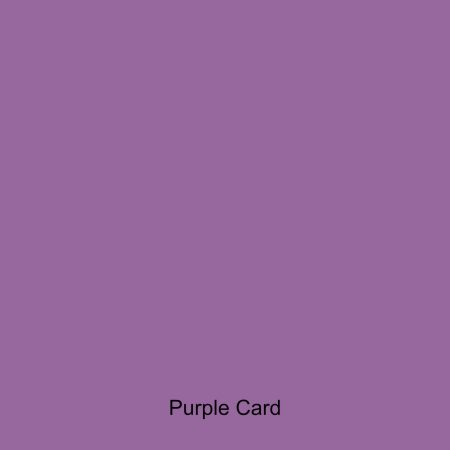 Purple coloured card