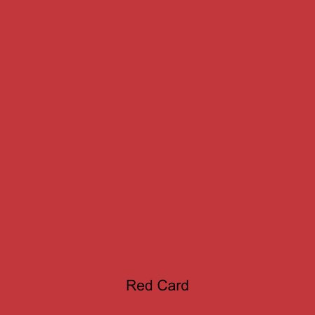 Red coloured card