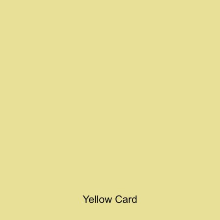 Yellow coloured card