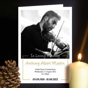 Funeral ordr or service large photo design