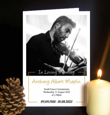 Funeral ordr or service large photo design