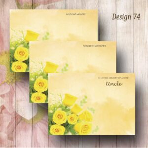 Yellow Roses Florist Card